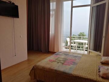 Фото номера Двухместный номер Делюкс с 1 кроватью и балконом Гостевой дом Guest House Alazani Valley г. Сигнахи 9
